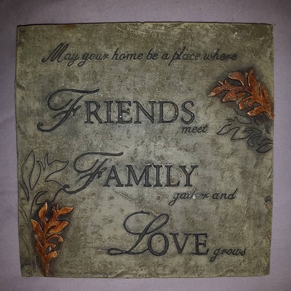 🍃 3 for 36 - Stone Decorative Wall Plaque - Picture 2 of 5
